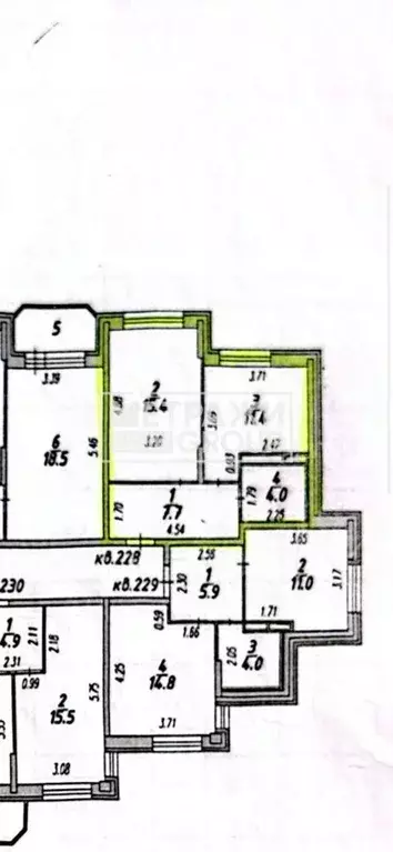 1-к кв. Московская область, Лосино-Петровский городской округ, ... - Фото 2