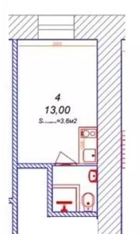 Студия Санкт-Петербург ул. Марата, 60/7 (12.0 м) - Фото 1