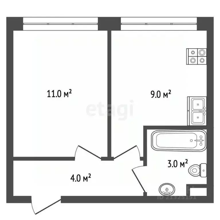 Студия Крым, Белогорск ул. Луначарского, 31 (26.0 м) - Фото 2