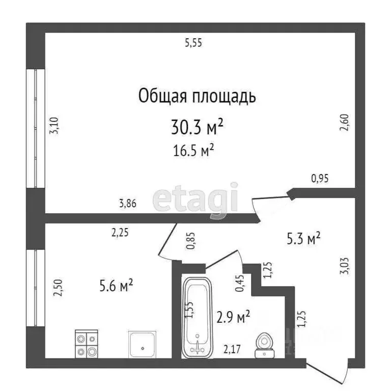 1-к кв. Брянская область, Брянский район, Добрунское с/пос, д. Добрунь ... - Фото 1