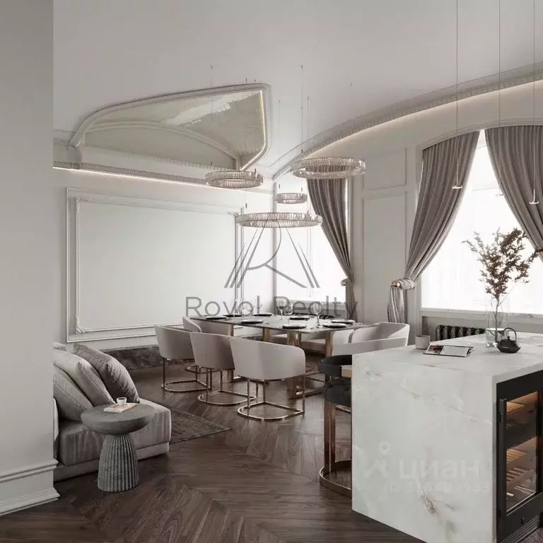 3-к кв. Санкт-Петербург ул. Чайковского, 10 (121.0 м) - Фото 1