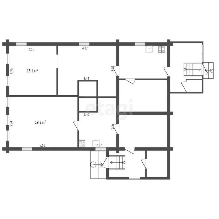 Дом в Буй, улица Островского (57.5 м) - Фото 2