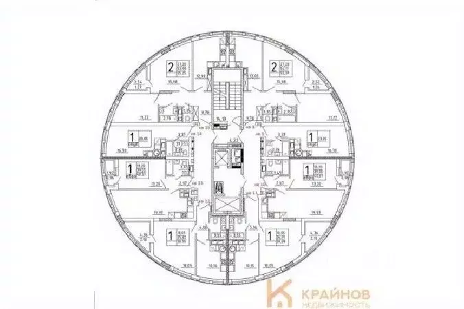 Студия Воронежская область, с. Новая Усмань, Южный мкр  (23.05 м) - Фото 1