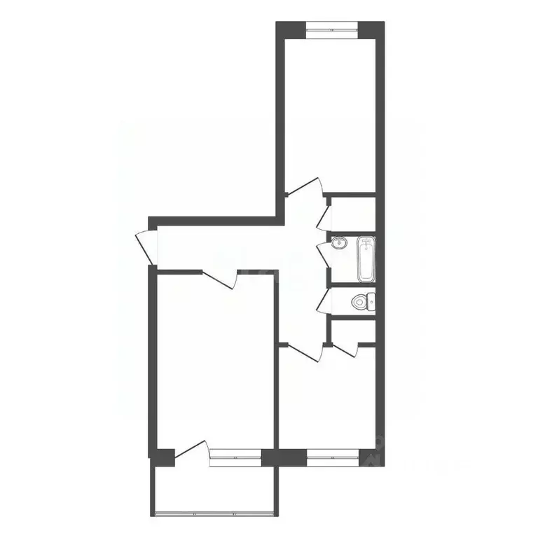 2-к кв. Тульская область, Богородицк ул. Победы, 34 (49.8 м) - Фото 2