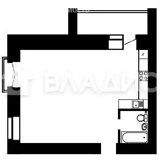 1-комнатная квартира: Благовещенск, Конная улица, 150 (41.2 м) - Фото 1