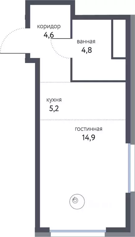 Студия Москва Сиреневый парк жилой комплекс (28.9 м) - Фото 0