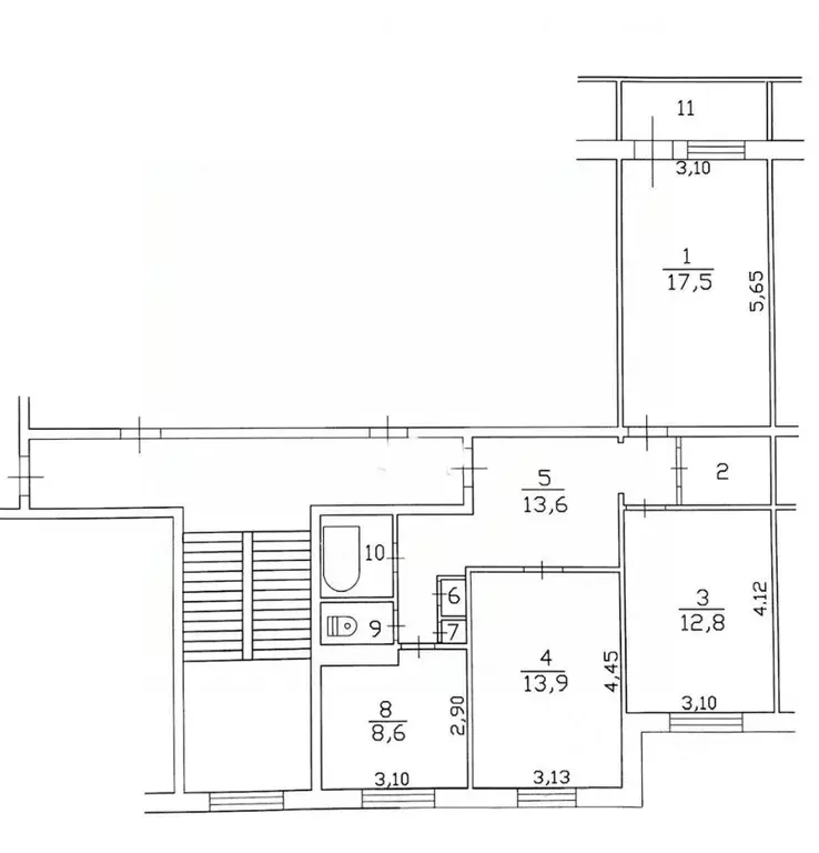 3-к кв. Ленинградская область, Всеволожск Александровская ул., 84 ... - Фото 2