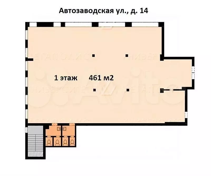 Помещение свободного назначения 461 м - Фото 0