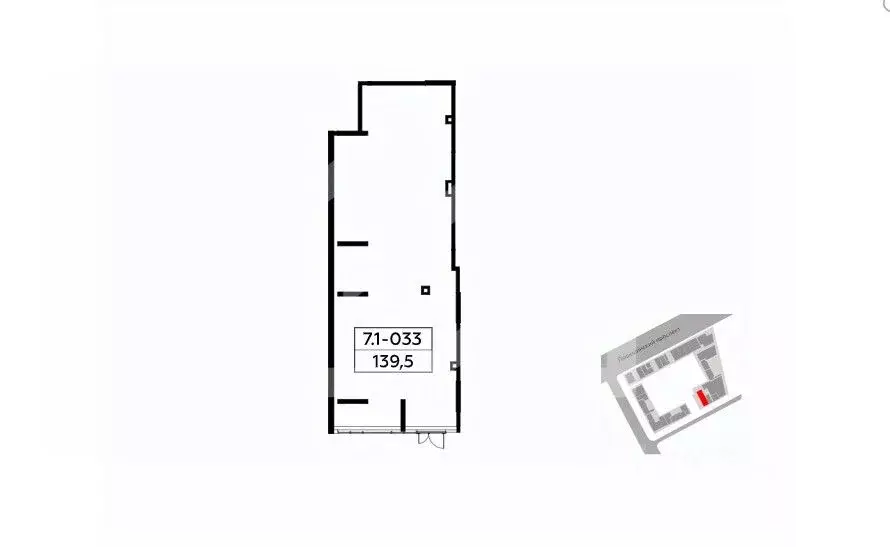 Торговая площадь в Москва просп. Прокшинский, 5 (140 м) - Фото 2