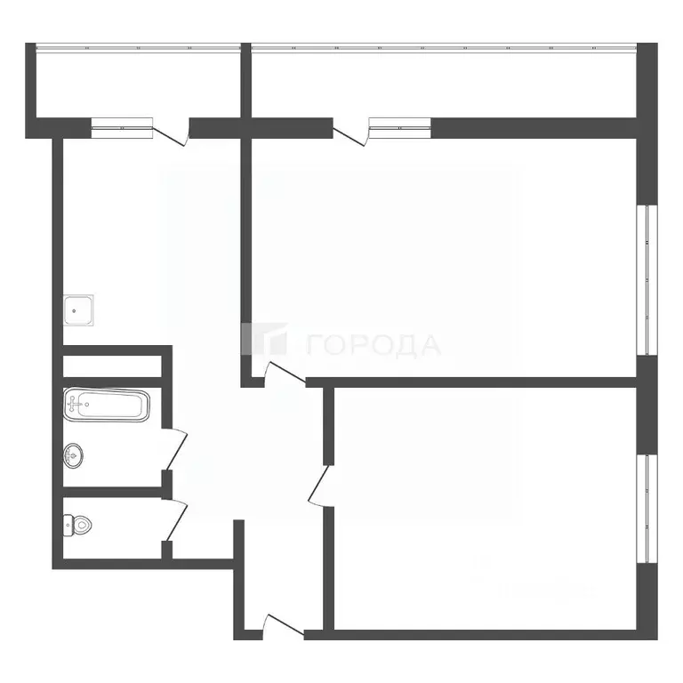 2-к кв. Кемеровская область, Новокузнецк Кузнецкстроевский просп., 24 ... - Фото 2