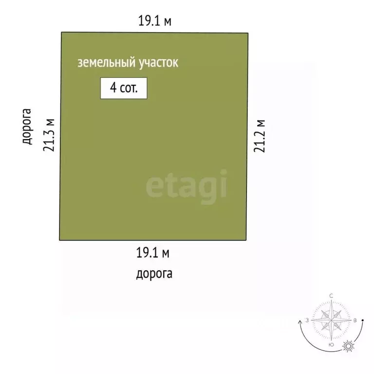 Участок в Севастополь с. Орлиное, ул. Счастливая, 4 (4.0 сот.) - Фото 1