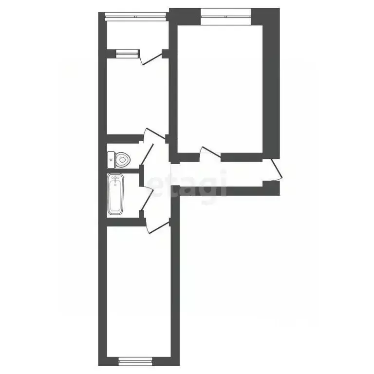 2-к кв. Владимирская область, Ковров ул. Куйбышева, 20 (50.5 м) - Фото 1