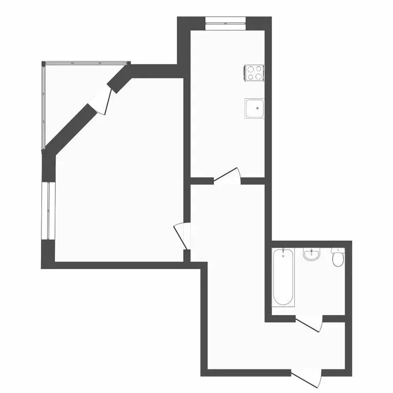 1-комнатная квартира: Тюмень, улица Станислава Карнацевича, 3 (42.9 м) - Фото 1