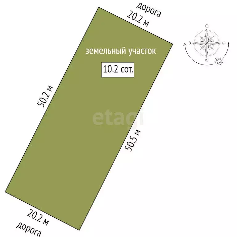 Участок в посёлок Увильды, Новая улица (10.3 м) - Фото 0