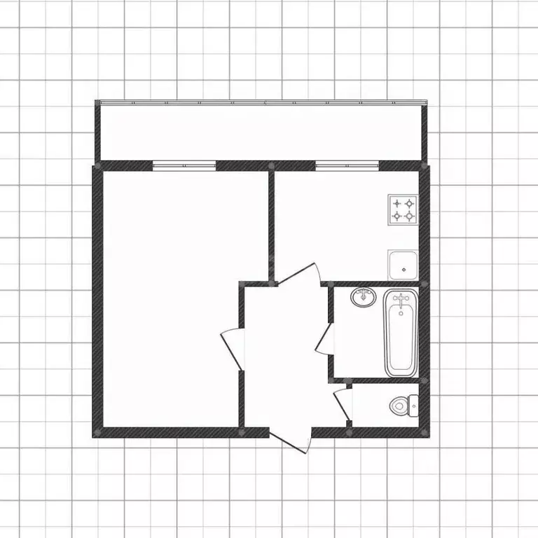 1-к кв. Белгородская область, Белгород ул. Костюкова, 63 (28.0 м) - Фото 2