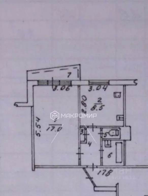 1-к кв. Челябинская область, Челябинск ул. Агалакова, 44 (33.0 м) - Фото 2