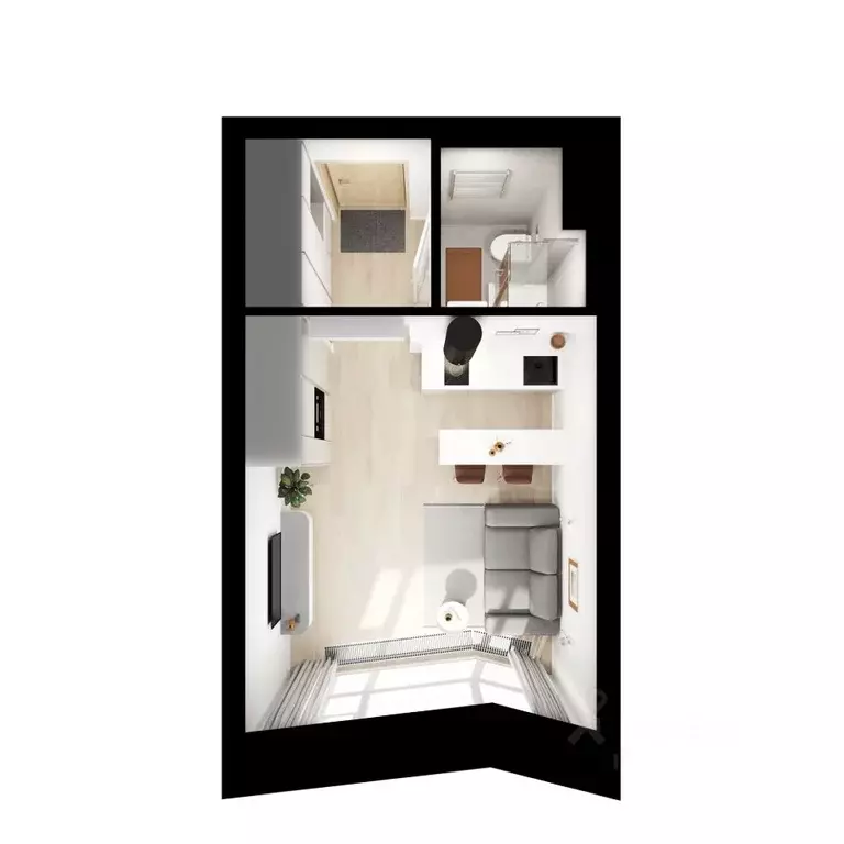 Студия Москва Мичуринский Парк жилой комплекс, 4.3 (22.0 м) - Фото 1