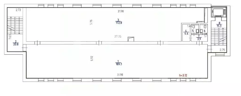 Помещение свободного назначения в Москва Каширское ш., 3к2с1 (2910 м) - Фото 2