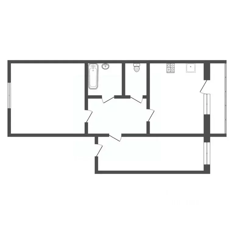 1-к кв. Тульская область, Богородицк Пушкинская ул., 14 (29.0 м) - Фото 2