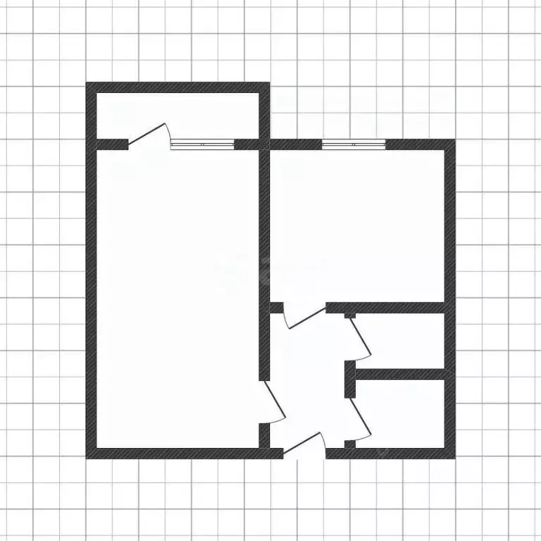 1-к кв. Курская область, Курчатов Ленинградская ул., 1 (30.8 м) - Фото 2