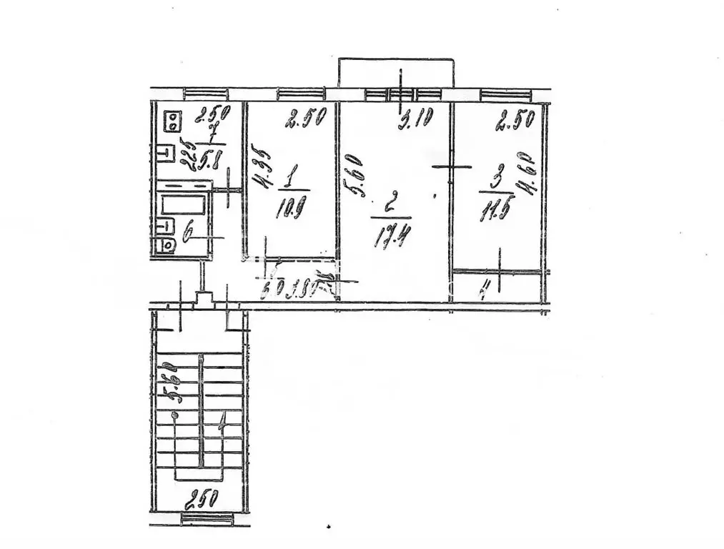 3-комнатная квартира: Раменское, Коммунистическая улица, 18 (56.6 м) - Фото 1