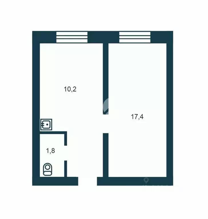 Квартира, 1 комната, 31 м - Фото 2