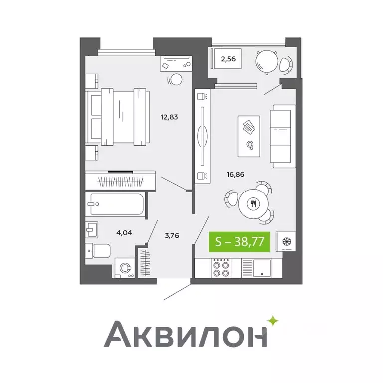 1-к кв. Архангельская область, Архангельск просп. Обводный Канал ... - Фото 0