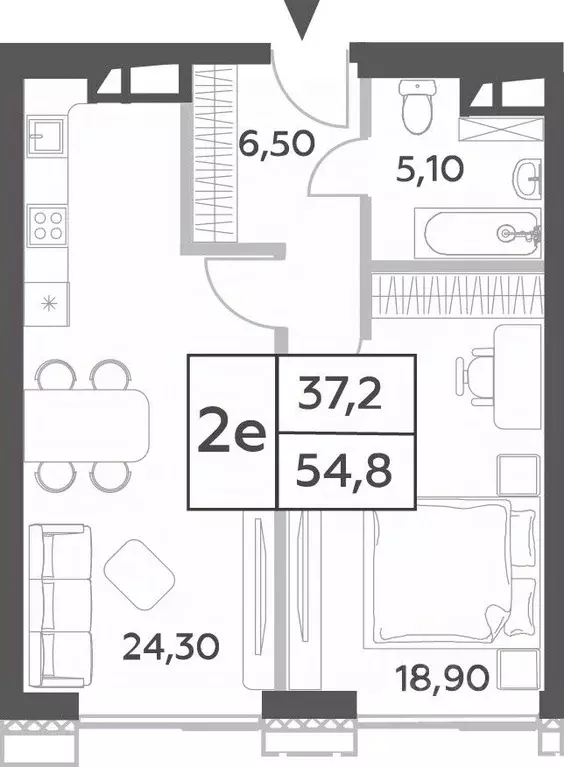 2-к кв. Москва просп. Генерала Дорохова, вл1к1 (54.8 м) - Фото 0