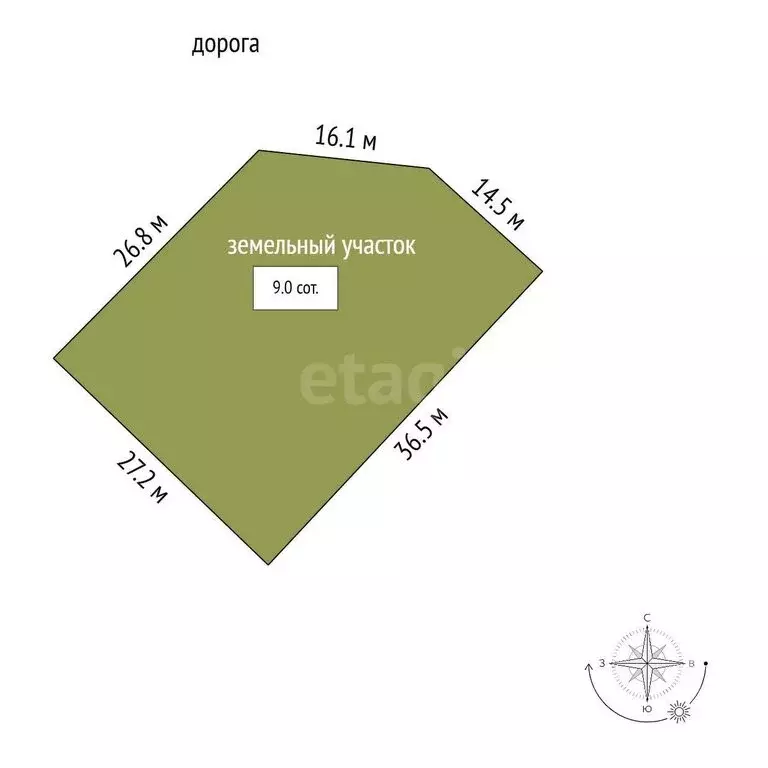 Участок в Рыбачье, Дачная улица (9 м) - Фото 1