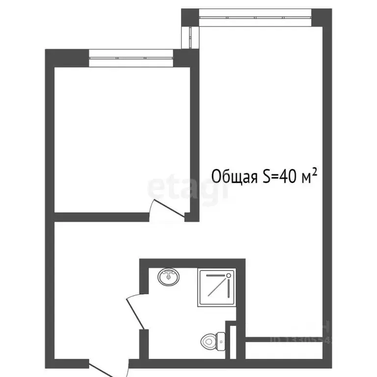 1-к кв. Кемеровская область, Кемерово Октябрьский просп., 30Б (40.0 м) - Фото 1