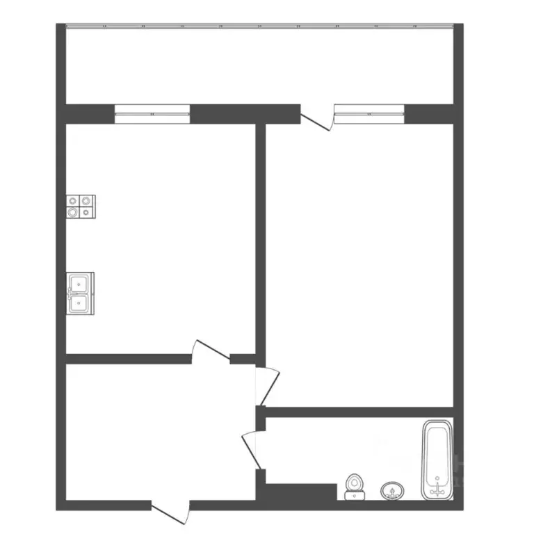 1-к кв. Тюменская область, Тюмень Широтная ул., 134 (44.0 м) - Фото 2