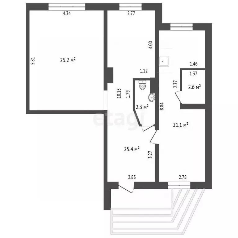 Торговая площадь в Забайкальский край, Чита Северный мкр, 58 (77 м) - Фото 2