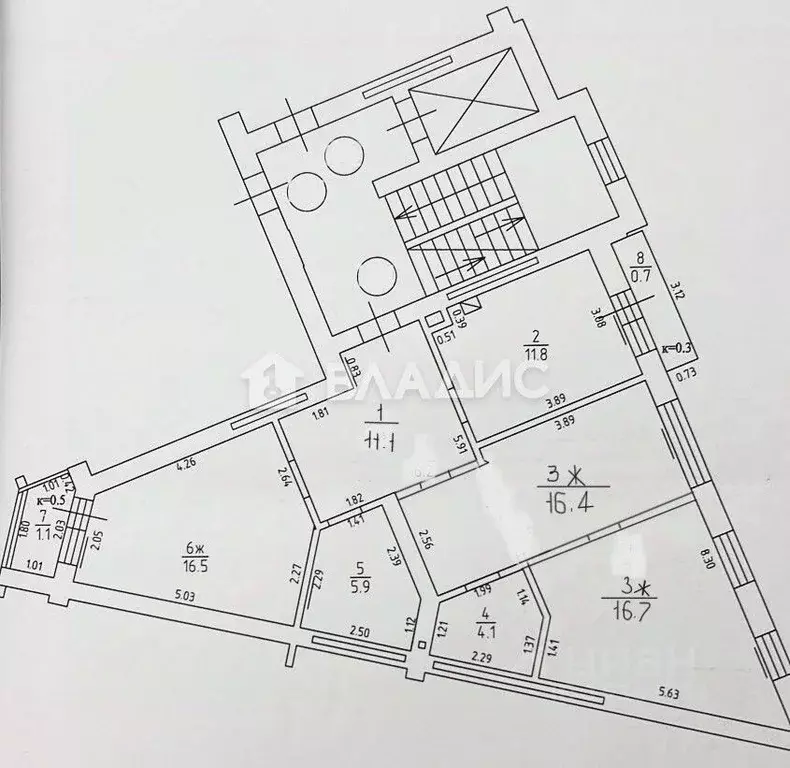 3-к кв. Калининградская область, Калининград Советский просп., 43 ... - Фото 2