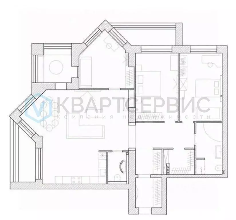 4-к кв. Омская область, Омск Старгород мкр, ул. Тютчева, 8 (143.4 м) - Фото 2