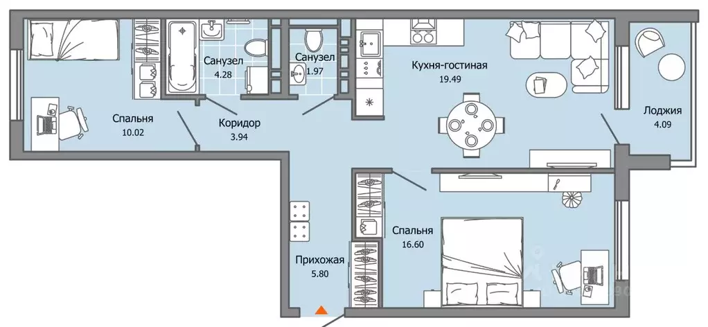 3-к кв. Ульяновская область, Ульяновск Город Новаторов жилой комплекс, ... - Фото 0