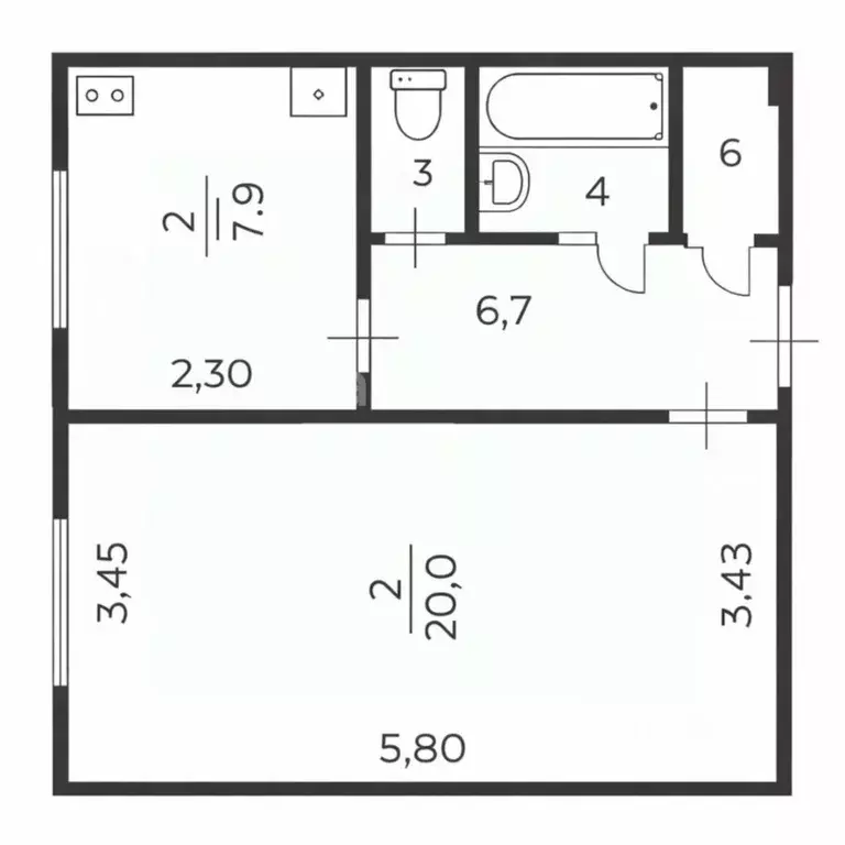 1-к кв. Санкт-Петербург Школьная ул., 114к2 (39.2 м) - Фото 2