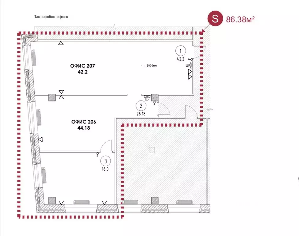 Офис в Свердловская область, Екатеринбург тракт Сибирский, 12с2 (86 м) - Фото 2