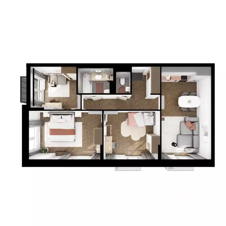 3-к кв. Московская область, Ленинский городской округ, Боброво пгт ... - Фото 2