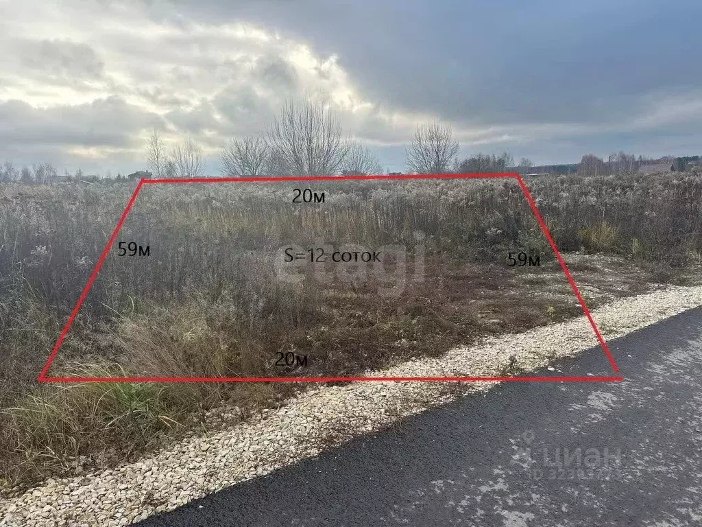 Участок в Брянская область, Брянский район, Добрунское с/пос, д. ... - Фото 1