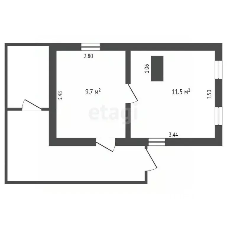 Дом в Пензенская область, Лунинский район, с. Казачья Пелетьма ... - Фото 2