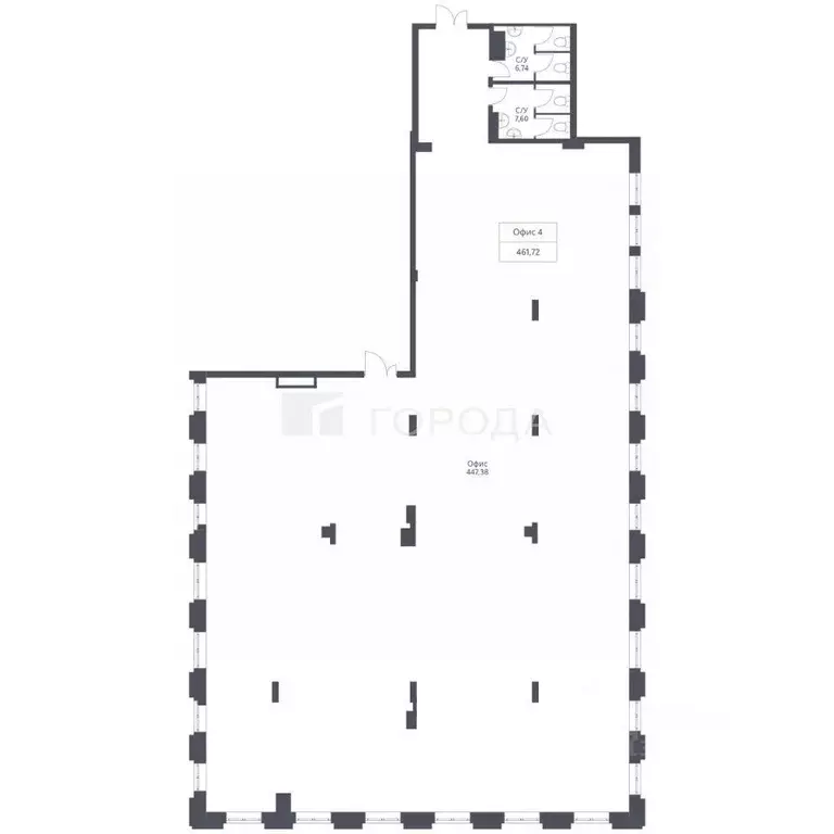 Офис в Новосибирская область, Новосибирск ул. Дуси Ковальчук, 246 (461 ... - Фото 2