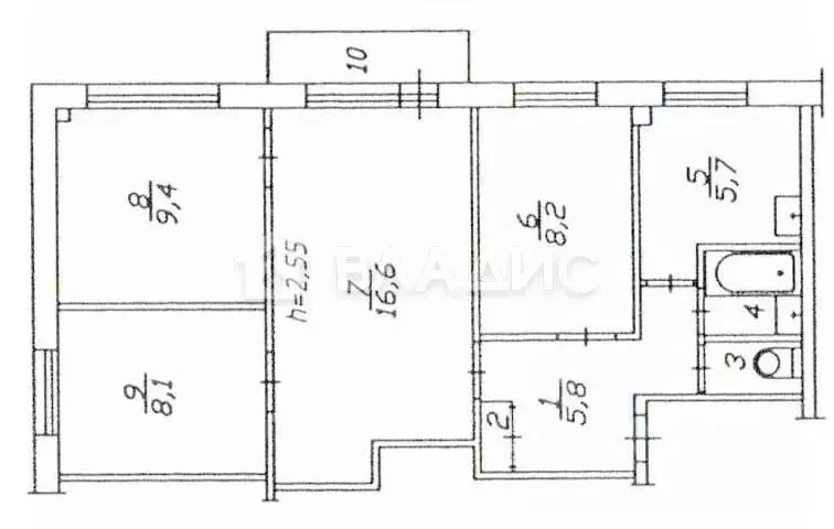 4-к кв. Карелия, Сегежа проезд Бумажников, 5А (58.7 м) - Фото 1
