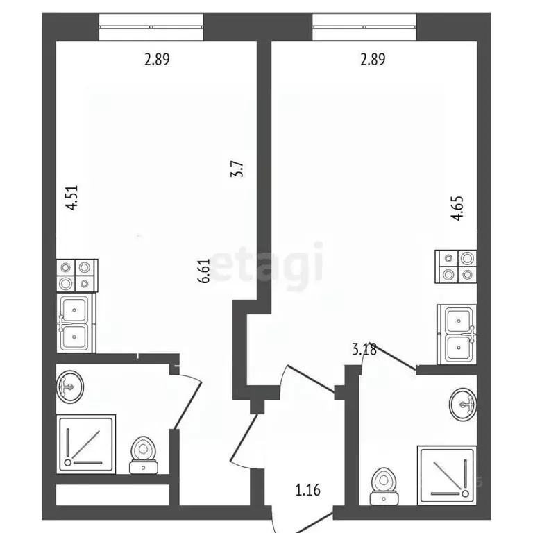 2-к кв. Москва Амурская ул., 1Ак3 (39.2 м) - Фото 1