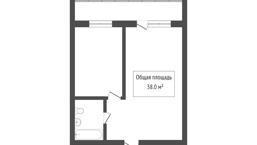 1-комнатная квартира: деревня Кисловка, микрорайон Северный, улица ... - Фото 0