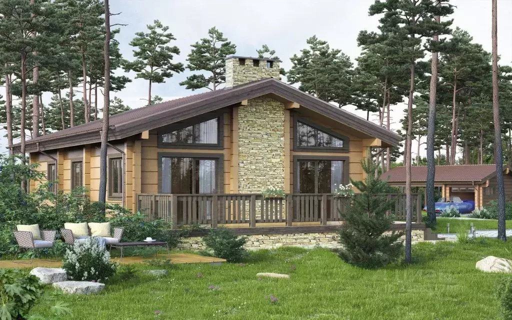 Дом в Ленинградская область, Приозерский район, Ромашкинское с/пос, ... - Фото 1