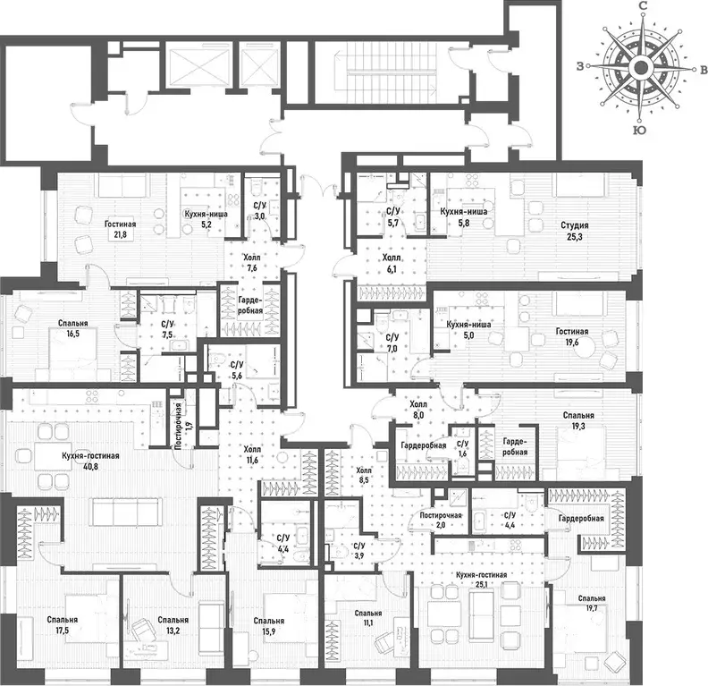 2-к кв. Москва Рубцовско-Дворцовая ул., 4 (61.1 м) - Фото 1