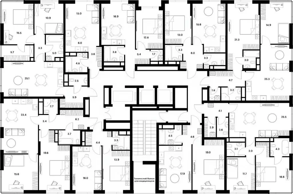 3-к кв. Москва Алиа жилой комплекс (76.8 м) - Фото 1