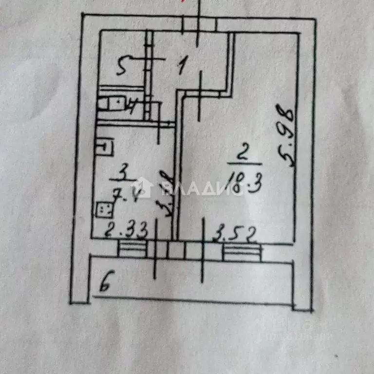 1-к кв. Белгородская область, Белгород ул. Губкина, 4а (34.2 м) - Фото 1