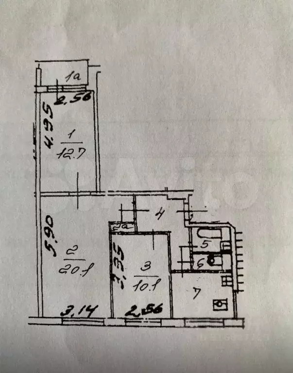 3-к. квартира, 58 м, 8/9 эт. - Фото 0