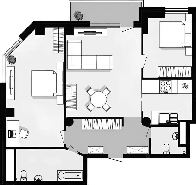 3-к кв. Челябинская область, Челябинск ул. Энтузиастов, 30Б (106.0 м) - Фото 2